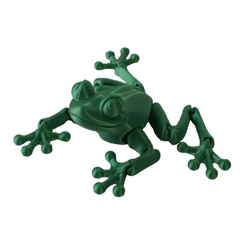 3D Station 3D Printed Frog - Green - مجسم ثلاثي الأبعاد